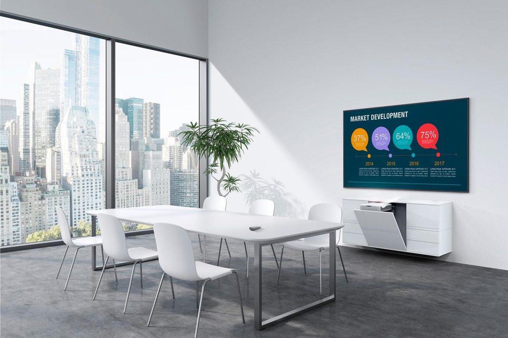 New Line of Stylish AV Furniture for DNP LaserPanels