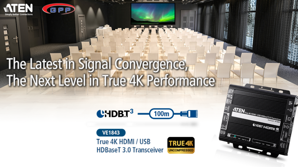 Video Transceiver with the Latest HDBaseT 3.0 Technology VE1843