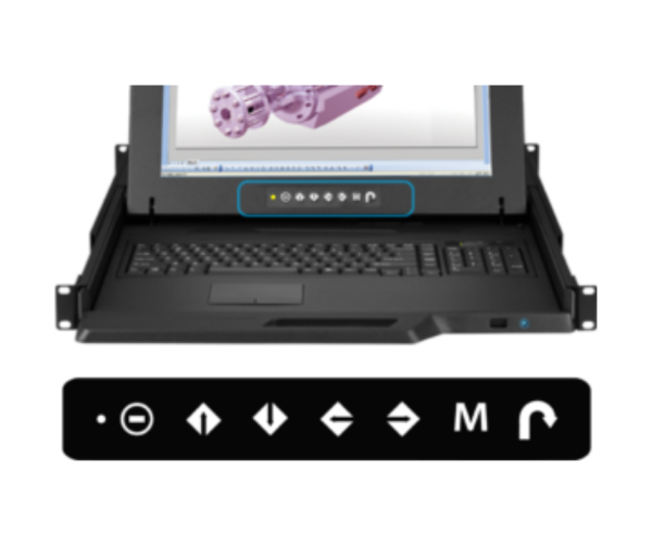 Austin Hughes RKP117e 17″ LED-backlit Rack Console Drawer